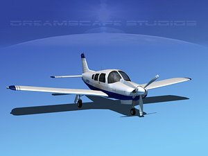 propeller piper cherokee 3d model