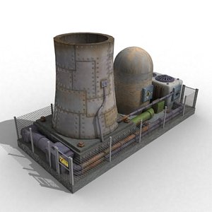 3d nuclear power plant armorquest model