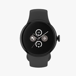 Google Pixel Watch 2 Black 3D model
