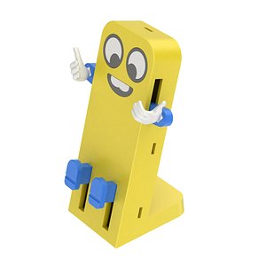 Printable Cartoonish Mobile Holder With Moving Parts model