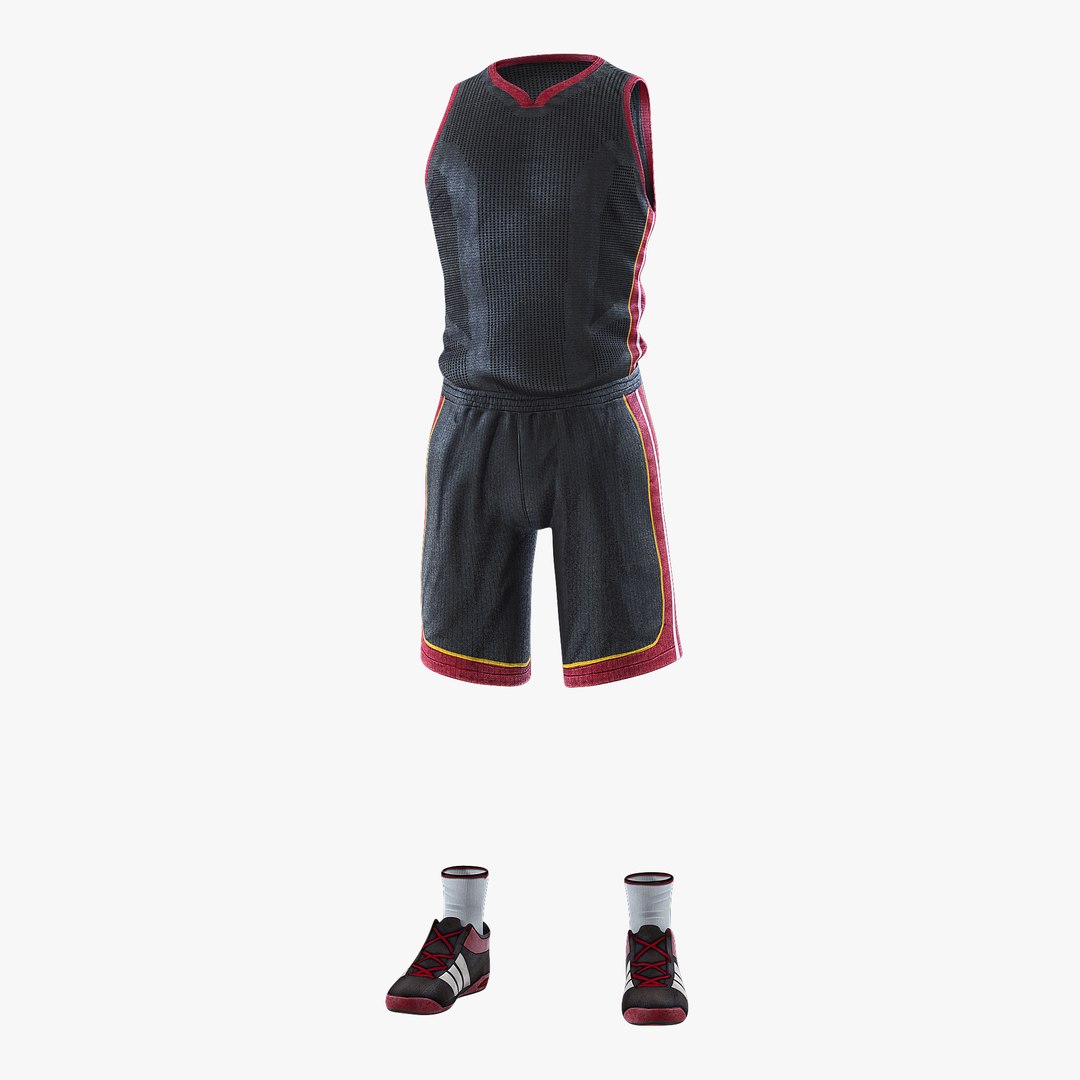 Basketball Player Uniform 3D model preview