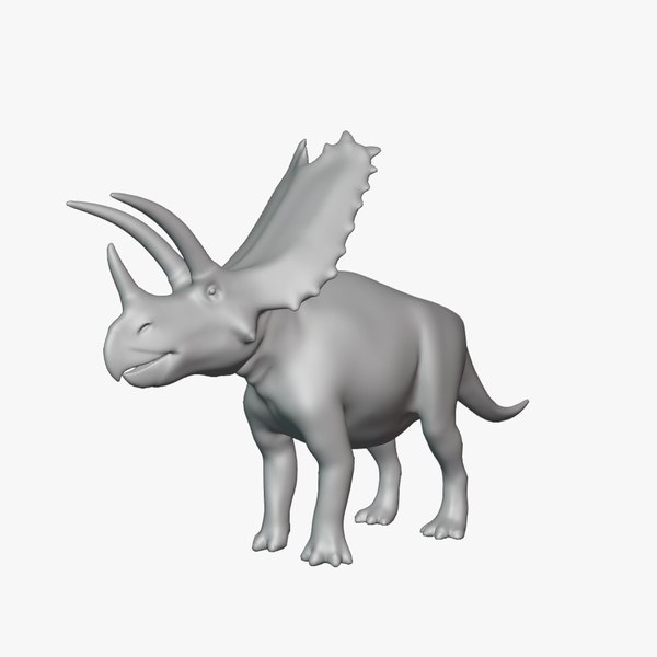 3D Pentaceratops Basemesh Low Poly model