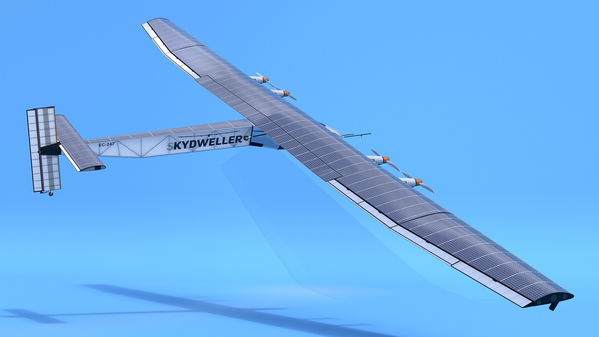 Solar Plane Skydweller Rigged 3D Model - TurboSquid 2267811