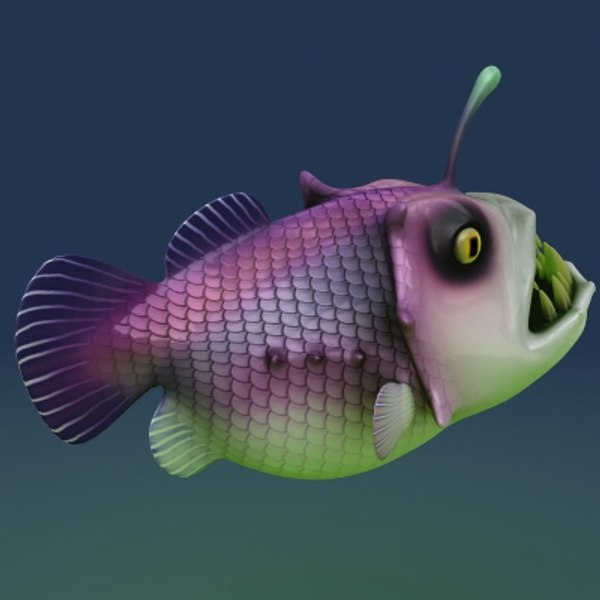 goose goosefish fish 3d max