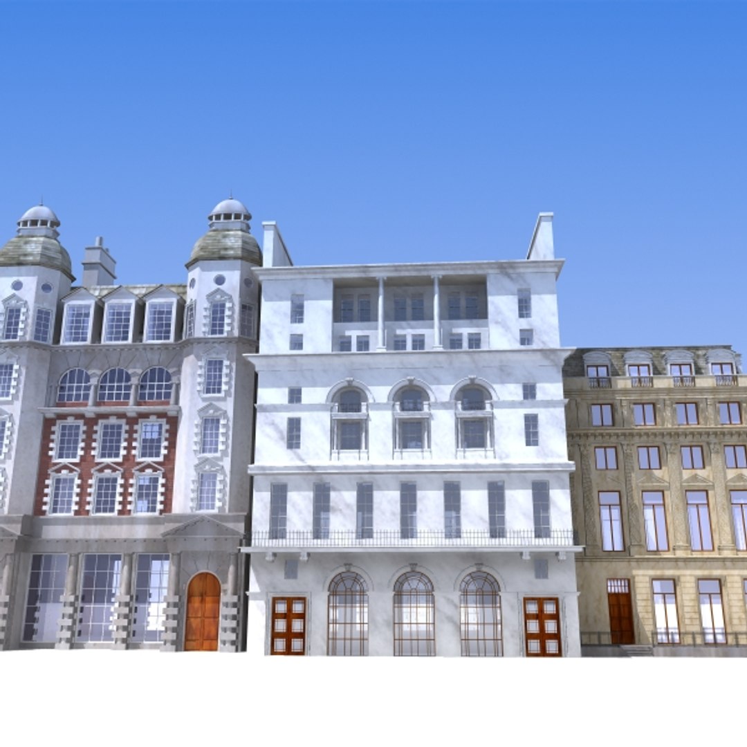 3ds Max Street Buildings