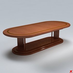 free table dining 3d model