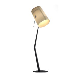 3D foscarini diesel fork floor lamp model