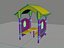 plastic house 3d model