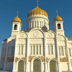 temple moscow 3d model