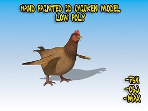 3ds max chicken cartoon