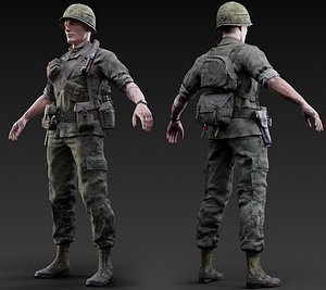 Vietnam War American Soldier