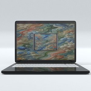 laos Laptop Concept 3D