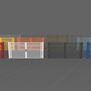 3D model PBR Gate C4