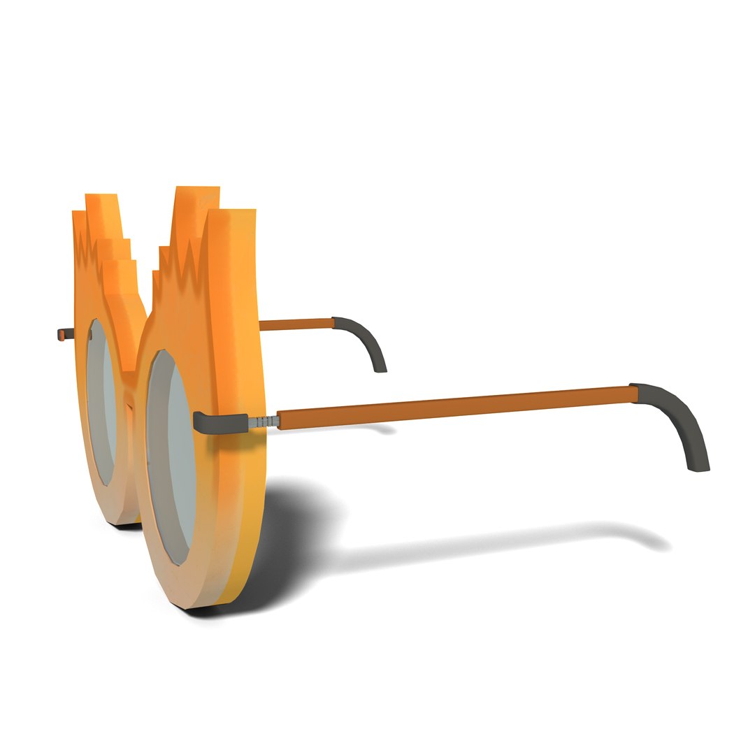 3D Fire Sunglasses model - TurboSquid 2093564
