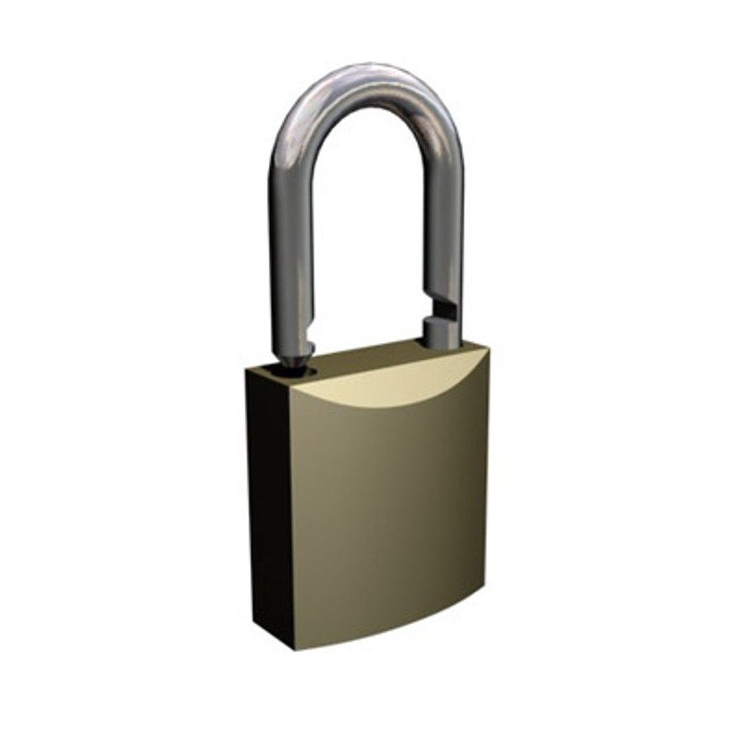 padlock lock 3d model https://p.turbosquid.com/ts-thumb/qG/kR82ll/s5RgJkCH/lock_02/jpg/1090695271/1920x1080/fit_q87/fdc3bf30f2d98eef661cb98cfb7e2da67879b46a/lock_02.jpg
