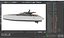 Performance Motor Yacht White Rigged for Cinema 4D