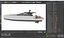 Performance Motor Yacht White Rigged for Cinema 4D