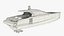 Performance Motor Yacht White Rigged for Cinema 4D