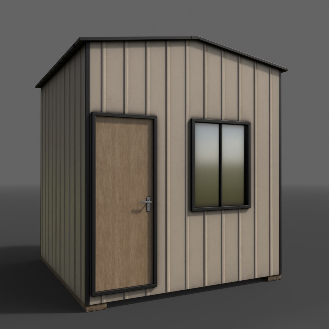 3D Model PBR Shed House B V1 - TurboSquid 2044748