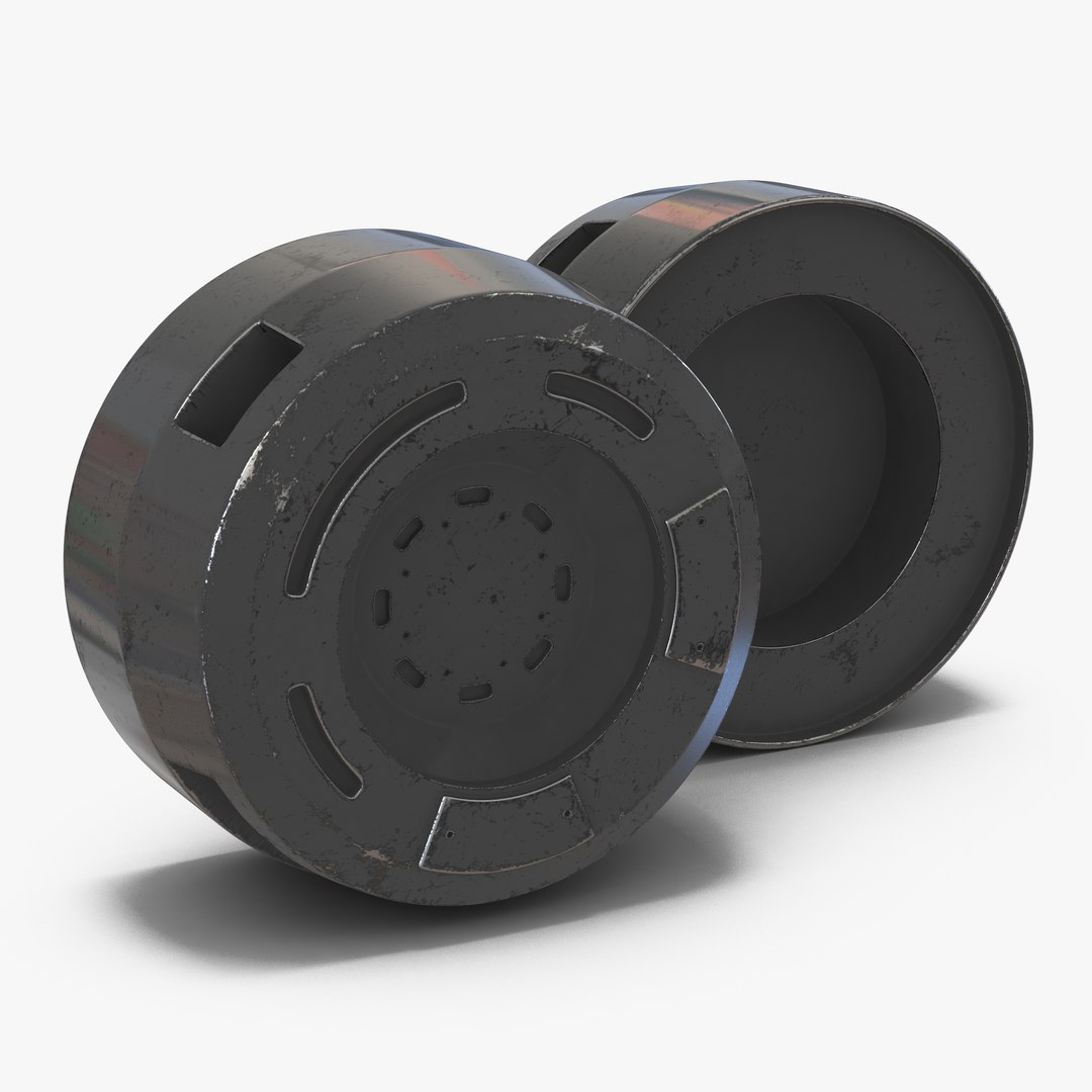 Industrial End Cap 4 3D Model 3D model preview