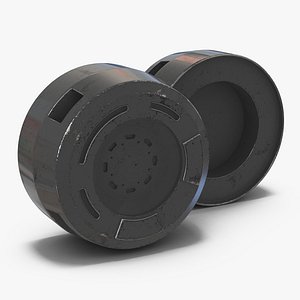 Industrial End Cap 4 3D Model