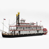 Mississippi River Boat Paddle Steamer