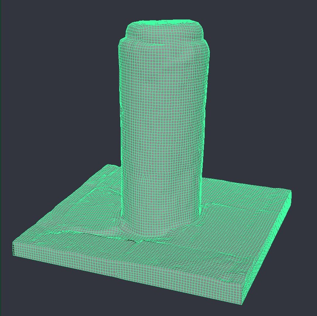 3D stone pole scan model - TurboSquid 1293426