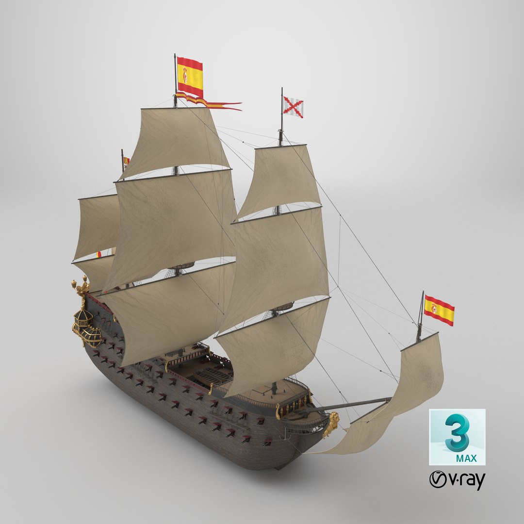 Spanish Galleon model https://p.turbosquid.com/ts-thumb/qG/ysvcNW/qQ/stemcell_max_vray_render/png/1763404820/1920x1080/fit_q87/3e415b650db0371f0e9082a1b03c1e091852f26b/stemcell_max_vray_render.jpg
