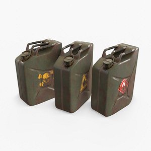 3D model oil jerrycan asset