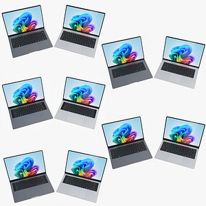 3D model Samsung Galaxy Book6 Family Collection Rigged