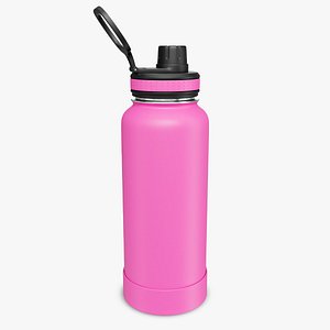 3D Pink Water Bottle 02