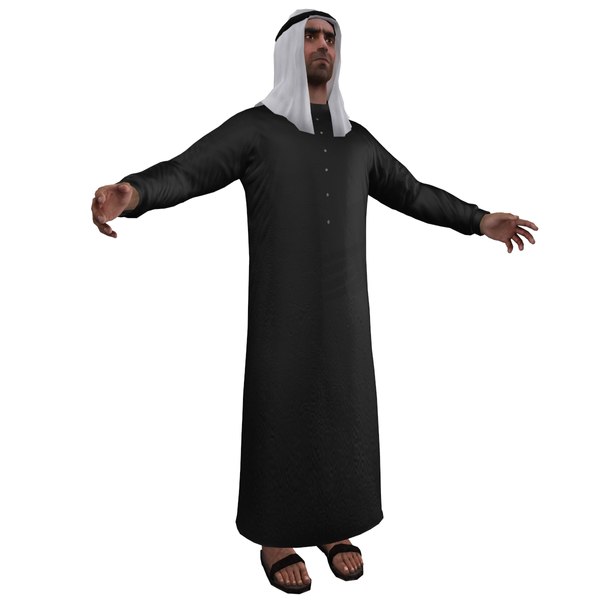 3d model arab man