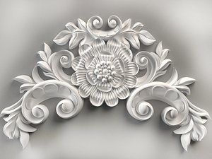 3D model WALL MOLDING PLINTH CUTOUT DECOR FOR CNC