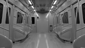 3D Seoul Metro Line No9 Interior