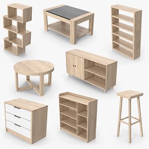 8 Furniture Models Collection