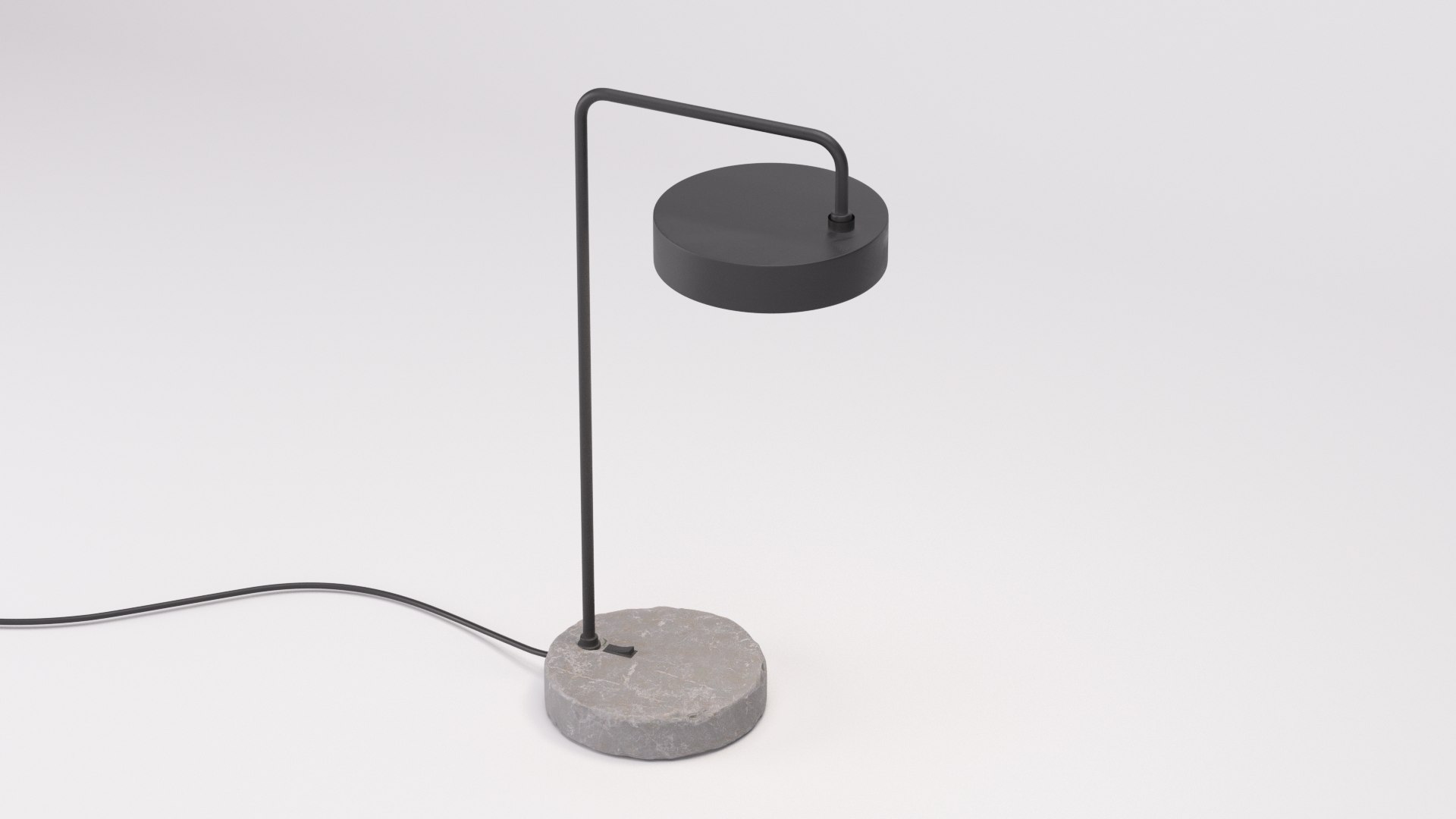 Minimalist Concret Base Desk Lamp 3D Model - TurboSquid 1957973