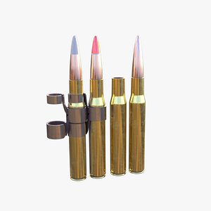 PBR 50 Caliber Bullet Free High-Detail 3D Model Free low-poly 3D model