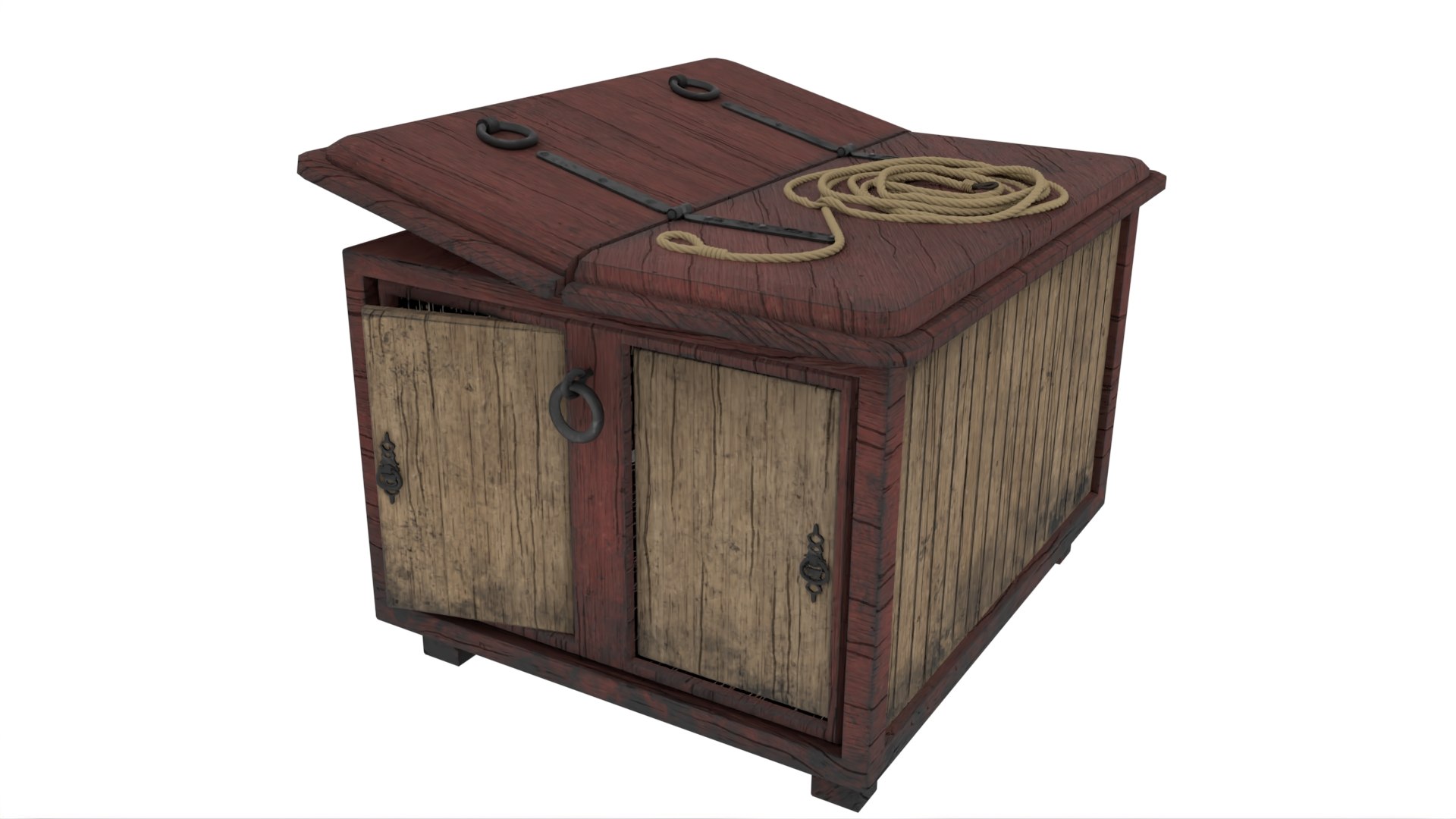 Old Pirate Crate 3D Model - TurboSquid 2016920