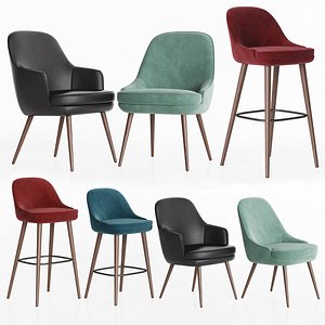 375 walter knoll chairs 3D model