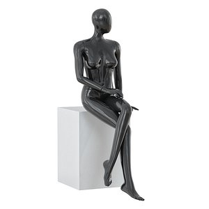 3D abstract female mannequin model