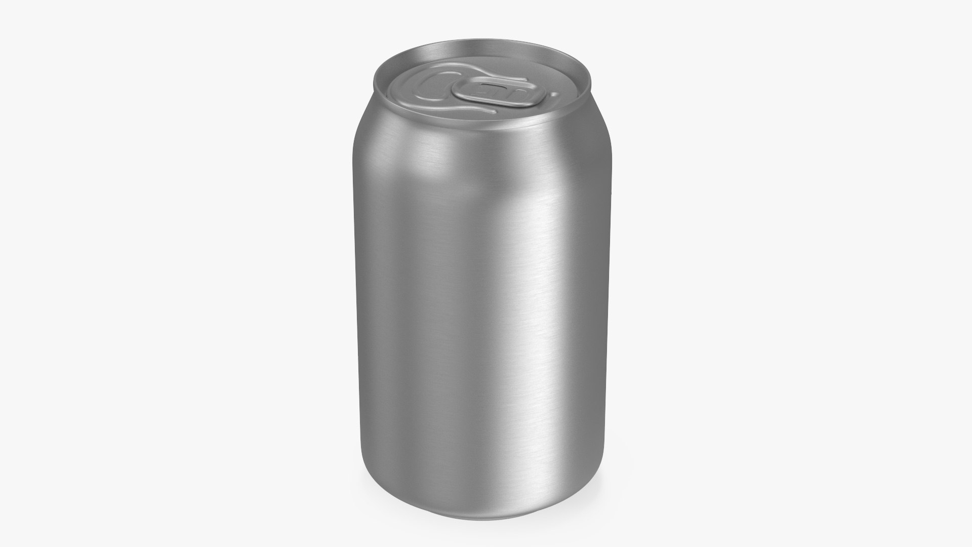 White Aluminum 033l Can 3D model preview