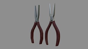3D model Pliers - Low and High poly