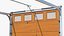 Paneled Garage Door with Windows Rigged for Maya 3D model