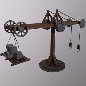 3D Medieval Props Game Ready Low Poly 3D Model model