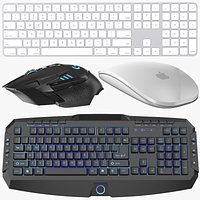 Detailed Computer Keyboards And Mouses