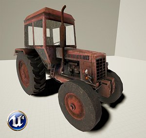 Tractor MTZ-80 Game-Ready