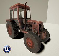 Tractor MTZ-80 Game-Ready
