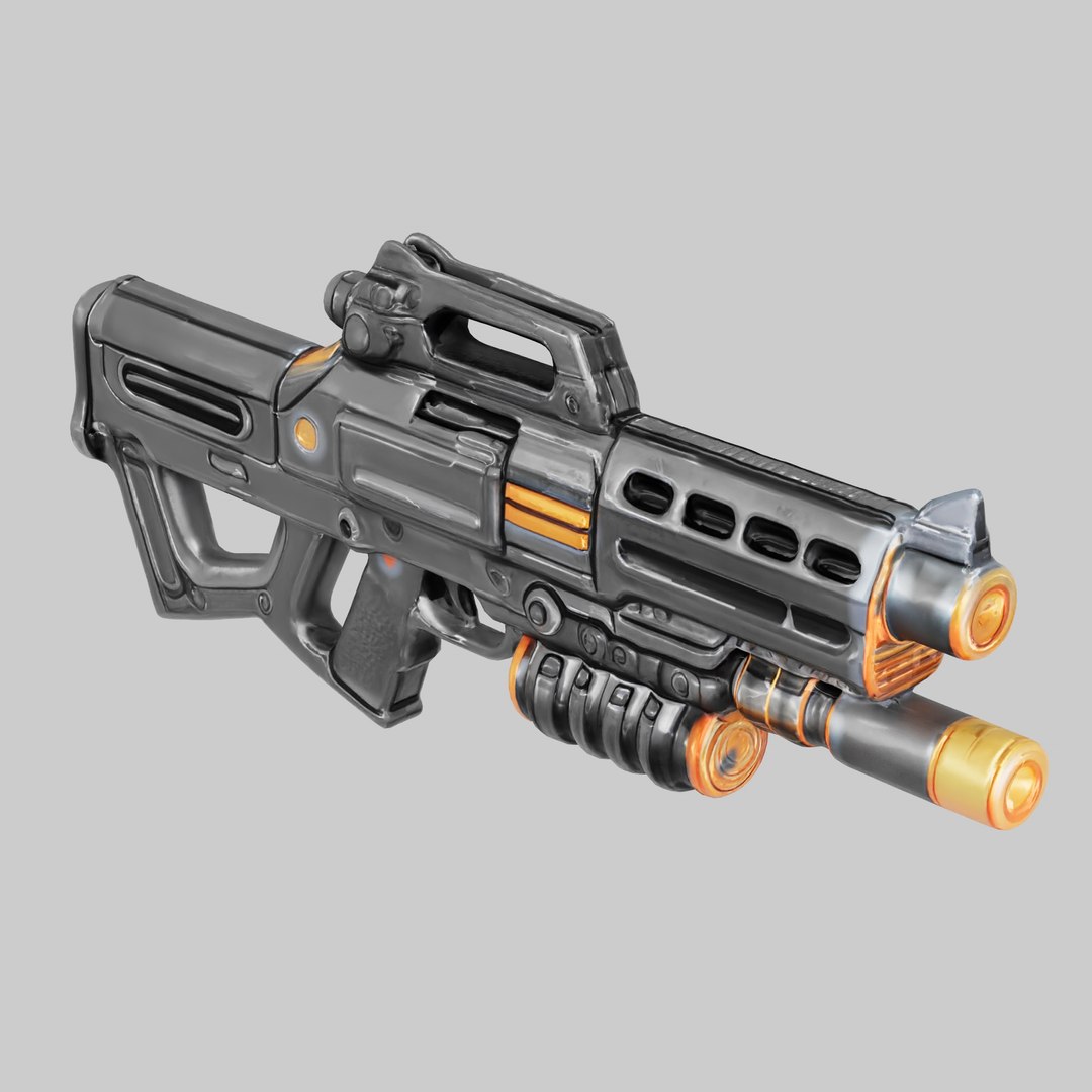 3D Sci-Fi Rifle - TurboSquid 2288754