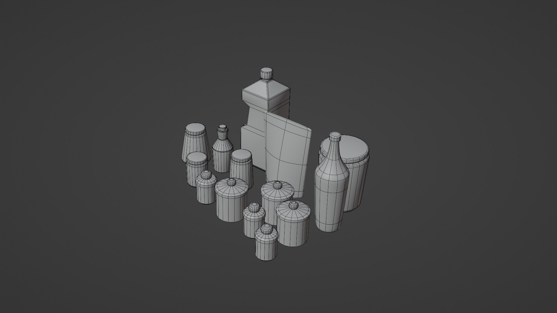 3D Set Of Kitchen Spices Model - TurboSquid 2311286