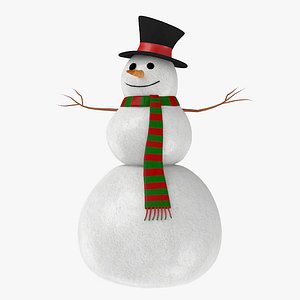 3d snowman snow